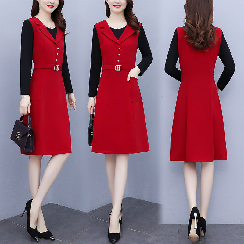 Slim Fit Knit Bodycon Dress (Midi Length)