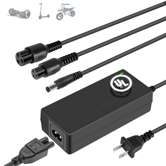 Electric Scooter Charger for 24V/25.2V/25.6V/25.9V Battery Charger UL Certified