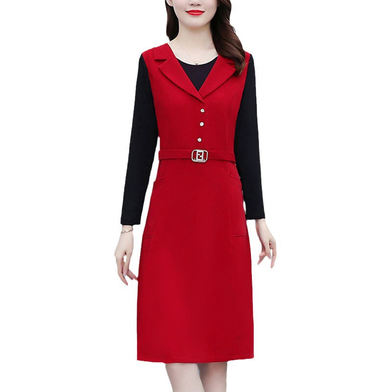 Slim Fit Knit Bodycon Dress (Midi Length)