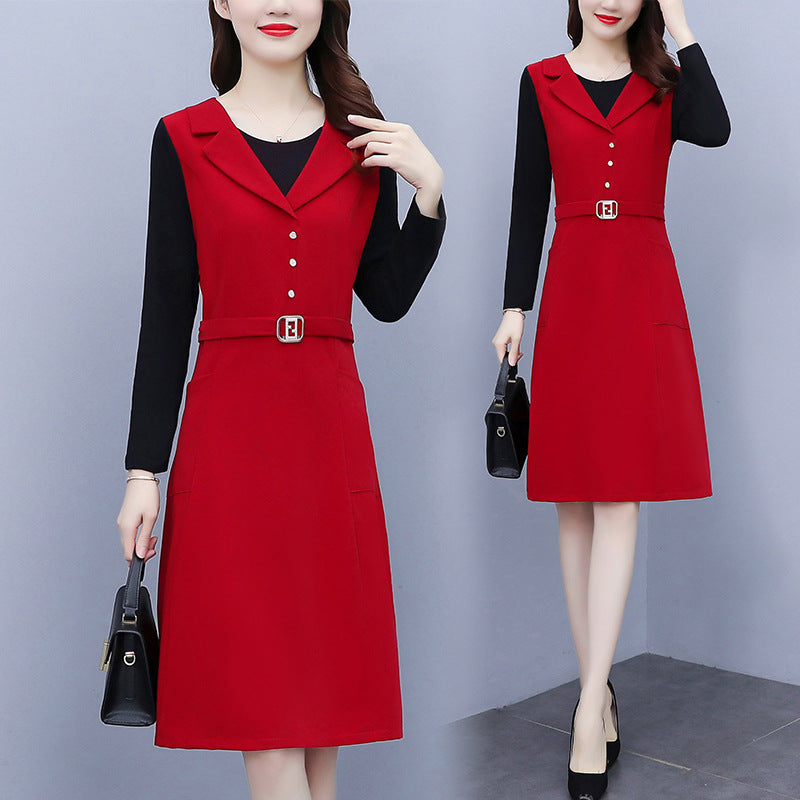 Slim Fit Knit Bodycon Dress (Midi Length)