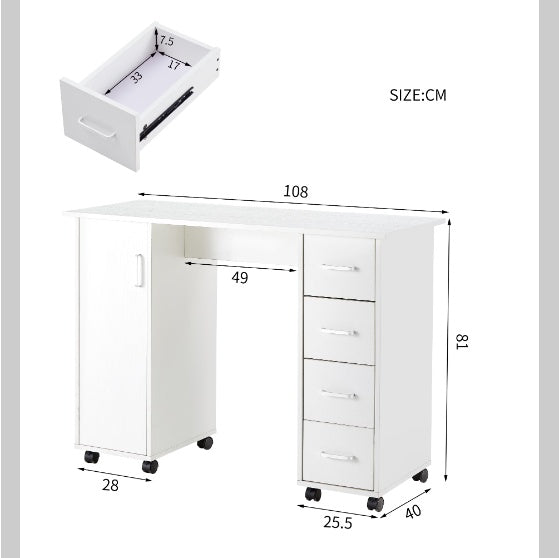 Home Office Computer Desk w/ Drawers