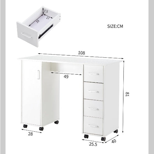 Home Office Computer Desk w/ Drawers